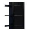 Armoire industrielle noire en métal 1 porte 4 étagères "Atelier" H.180