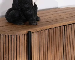 Armoirette arrondie 120 cm en bois exotiques 
