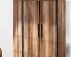 Armoirette arrondie 120 cm en bois exotiques 