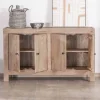 Bahut 4 portes en manguier massif 130cm "Maestro"