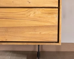Bahut en teck naturel recyclé 