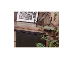 Bahut industriel portes coulissantes et tiroirs bois 180cm "Caractère"