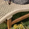 Bain de soleil 1 place en teck "Alizé" avec assise tressée