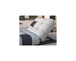 Bain de soleil en tissu Sunbrella gris clair et foncé 