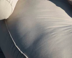 Bain de soleil rond et moelleux beige diamètre 1m80 "Saint Tropez"