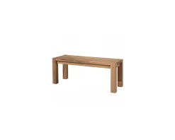 Banc de table en bois de chêne massif huilé "Lodge Casita" 123 cm