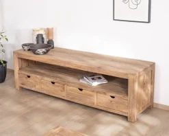 Banc TV 200 cm épuré en palissandre 