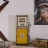Bar insolite style pompe à essence métal jaune esprit vintage "Crazy"