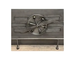 Bar métal et bois style récup multi rangements