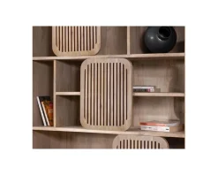 Bibliothèque en manguier style épuré 