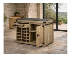 Billot de cuisine bois massif 