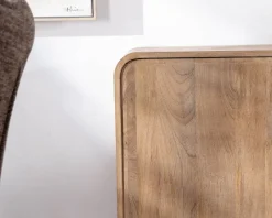 Buffet 140 cm style pop en manguier "Plume" 3 portes