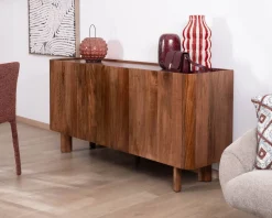 Buffet 3 portes 170 cm en manguier massif 