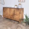 Buffet 4 portes coulissantes en manguier massif "Aruna" style ethnique chic