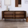 Buffet 4 portes style newtro en manguier "Moky" 175 cm