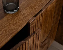 Buffet 4 portes style newtro en manguier "Moky" 175 cm