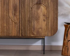 Buffet 4 portes style newtro en manguier 