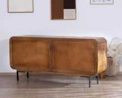 Buffet 4 portes style newtro en manguier 