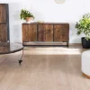 Buffet bas 3 portes acacia massif 150cm "Cachou chic"