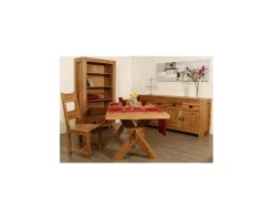 Buffet bas en chêne massif huilé 4 portes 4 tiroirs 