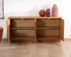 Buffet contemporain 4 portes "Laumie" teinte chêne