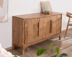 Buffet design épuré en acacia "Melody" 3 portes 145 cm