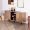 Buffet design rétro avec niches centrales "Bopee" avec éclairage LED