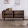 Buffet en acacia massif "Yona" 4 portes design épuré