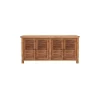Buffet en bois naturel style colonial "Kerala" 4 portes