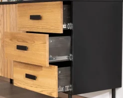 Buffet en frêne massif style newtro "Sydney" 160 cm
