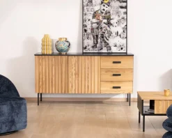 Buffet en frêne massif style newtro 