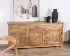 Buffet esprit maison de campagne "Sarah" 180 cm en manguier