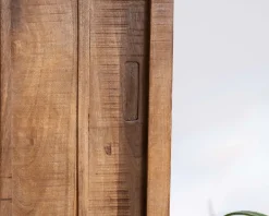 Buffet haut 2 portes coulissantes en manguier massif 