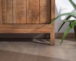 Buffet haut 2 portes coulissantes en manguier massif 