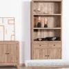 Buffet haut en manguier massif finition sablée largeur 87cm "Maestro"