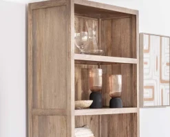 Buffet haut en manguier massif finition sablée largeur 87cm 