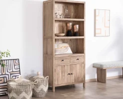 Buffet haut en manguier massif finition sablée largeur 87cm 