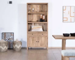 Buffet haut en manguier massif finition sablée largeur 87cm 