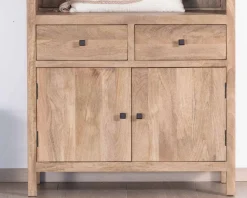 Buffet haut en manguier massif finition sablée largeur 87cm 
