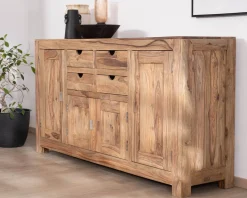 Buffet multi rangement 180 cm en palissandre "Kalanohé"