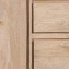 Buffet épuré en manguier massif 180 cm 3 portes et tiroirs "Gola"