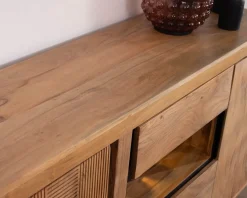 Buffet ultra contemporain avec niche éclairage LED "Lumino"
