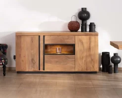 Buffet ultra contemporain avec niche éclairage LED "Lumino"