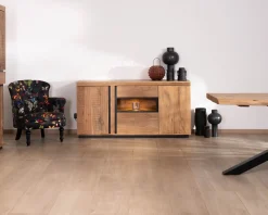 Buffet ultra contemporain avec niche éclairage LED 
