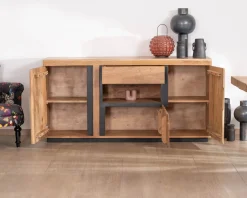 Buffet ultra contemporain avec niche éclairage LED 