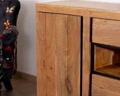 Buffet ultra contemporain avec niche éclairage LED 