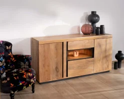 Buffet ultra contemporain avec niche éclairage LED 