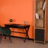 Bureau noir en bois et métal 120cm "Atelier"