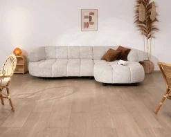 Canapé avec assise électrique et méridienne à droite 