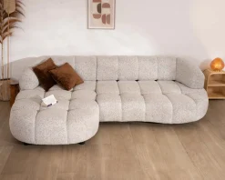 Canapé avec extension électrique et méridienne 